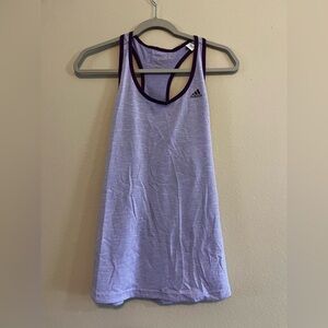 Adidas Women's Lavender and Purple Tank Top